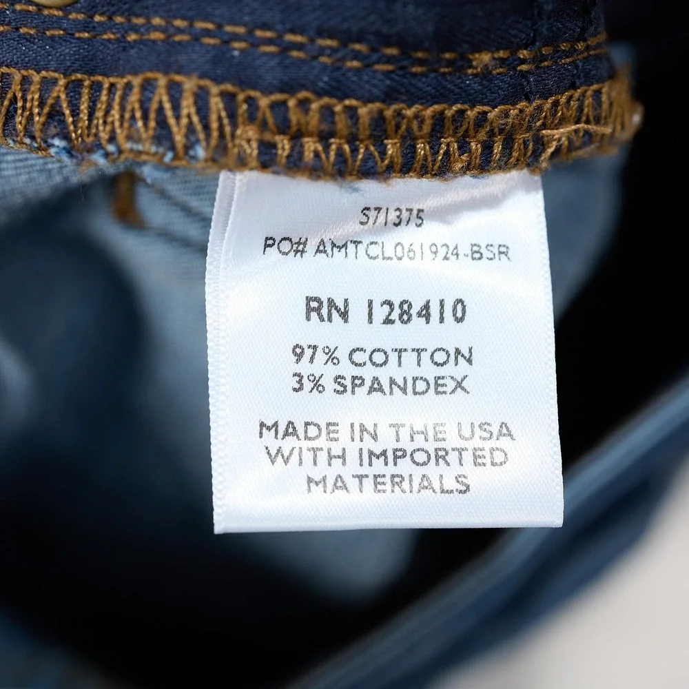 Ann Mashburn Womens Straight Leg Jeans Medium Wash Denim Size 26 AMTCL061924-BSR - Picture 8 of 10